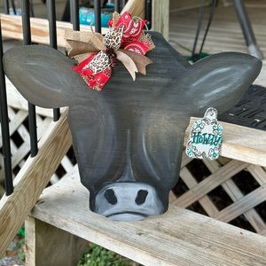 Cow head door hanger